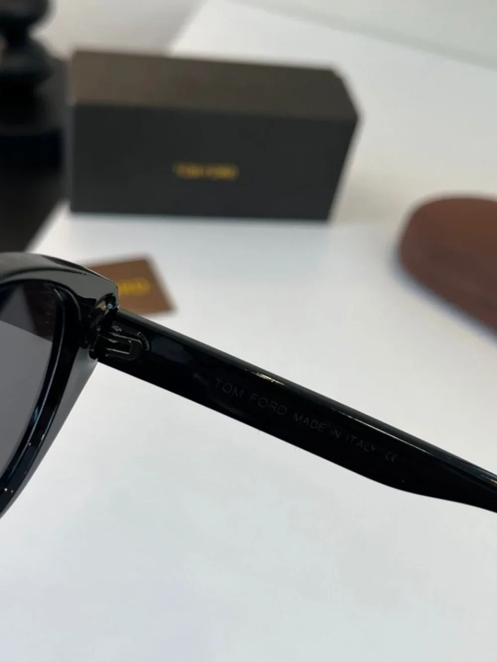 TOM FORD—Black-Frame, Black-Lens, Double-Bridge Sunglasses—Gold T